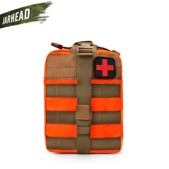 Offentlig Taktiske EMT Klatring Redde Taske Medicinsk Nødsituation IFAK Taske Camouflage First Aid Kit Molle Tilbehør (15*21*11cm)