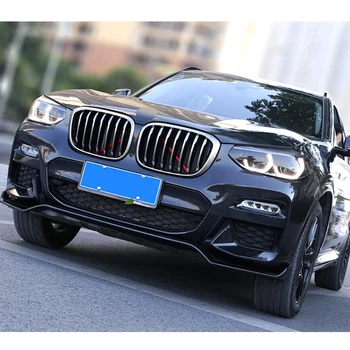 1Pair Mat Krom Gitter/Gitre Nyre For BMW X4 G02 X3 G01 2018-2020 Forreste Kofanger Grille Bil Styling