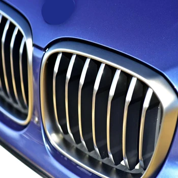 1Pair Mat Krom Gitter/Gitre Nyre For BMW X4 G02 X3 G01 2018-2020 Forreste Kofanger Grille Bil Styling