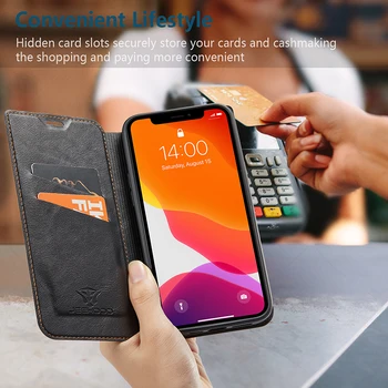 Enkelhed Læder taske Til Samsung Galaxy Note 20 Ultra 8 9 10 Plus lite Note20 5G Retro magnetkort Stå Tegnebog Flip Cover