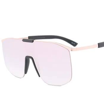 Overdimensionerede Solbriller Mænd Stor Ramme Square solbriller Mænd Brand Designer 2019 Nye Vintage Hældning Shades Brillerne NX