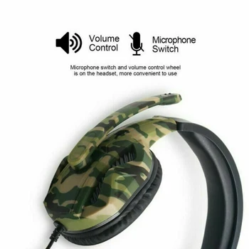 Spash headset spil headphone surround-lyd med Mikrofonen Gaming hovedbøjle hovedtelefon til Bærbar computer, Tablet computer, Gamer