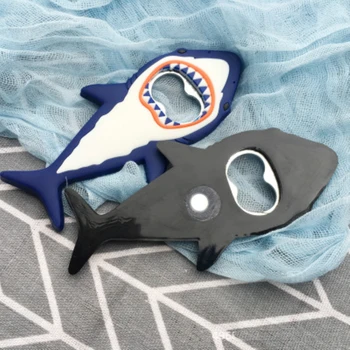 1 Pc Magnet Haj Formet Oplukker Magnetiske Kreative Øl Oplukker Åbning Af Låget Bar Værktøjer Gadget Køkken Tilbehør