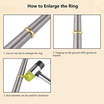 Professionel Måling Måle Finger Ring Stick Sizer For DIY Mode Smykker Værktøj til Måling Sætte Finger Ring Værktøj til Måling af