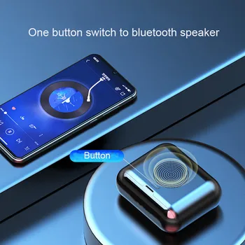 Nyeste touch-tws ægte trådløse øretelefoner BT5.0 & Højttaler HD Stereo Øretelefoner Bas Headset med 2000mAh power bank Headset