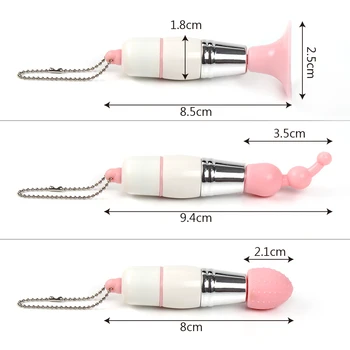 Mini 3-I-1 Vibrator Klitoris Stimulator G Spot Håndsex Brystvorte Stimulation Massageapparat Voksen Sex Vibrator Legetøj til Kvinder, Mænd
