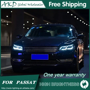 Forlygter Til VW Passat B7 2011-2016 DRL kørelys Lygte LED Bi-Xenon Pære i tågelygter Tuning Bil Tilbehør