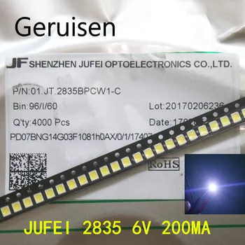 LED-Baggrundsbelysning 1210 3528 2835 1W 6V 96LM kold hvid LCD-Baggrundsbelysning til TV-Program 01.JT.2835BPWS2-C 1000PCS