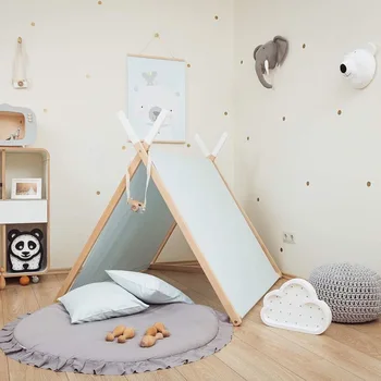 INS Nordiske børne-værelse dekoration spil baby tæppe blonder solid gennemgang måtter Myggenet tæppe og Telt, tipi puder