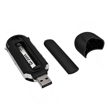 Bærbare Mini med En skærm MP3-U disk No. 7 batteri-kort USB in-line radio kassette afspiller sort for Dropshipping