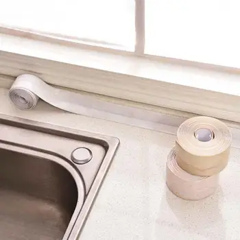 Marbleizing Selvklæbende Køkken, Badeværelse Anti-Lækage PVC-Væg fugebånd Toilet Self Anti-Lækage Vandtæt Hjem