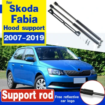 Bil Bonnet Hood Støtte Lift Foråret Beslag Strut Bar Hydraulisk Stang til Skoda Fabia 2007-2019 Roomster Bil tilbehør