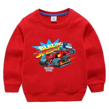 Efteråret 2020 Børns Blis og Monster Maskiner Tøj Baby Drenge Sweatshirts 2-10år Kids Hættetrøjer Toppe