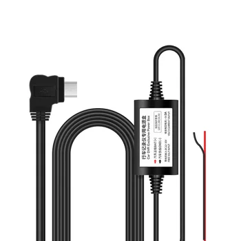 12/24V til 5V-2.5 EN mikro-USB-trådbroer Dvr kit power adapter kabel til instrument panel cam D30/V20/V28 lav spænding beskyttelse 3M
