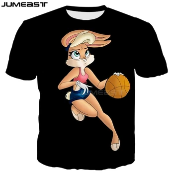 Jumeast Mærke, Mænd/Kvinder, 3D-Printede T-Shirt i Tegnefilm, Animationsfilm Bugs Bunny Korte Ærmer Fashion T-Shirt, Sport Pullover Sommeren Tops Tees