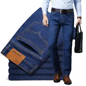 Fipyjip 2020 mode Sommeren strække mænds bukser mænds jeans til mænd løs straight leg casual mænds bukser arbejde billige bukser til mænd