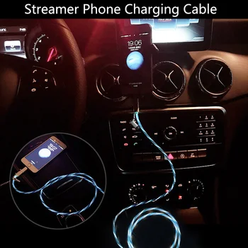 Bil Glødende Kabel Mobiltelefon Oplader Kabler LED lys USB-Oplader Til Mercedes Benz W202 W220 W204 W203 W210 W124 AMG CLK