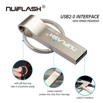 Engros mini cle usb-32gb USB-Flash-Drev Metal Pen-Drev 64gb pendrive 8gb micro-usb-128gb 16gb memory stick Flash-Drev