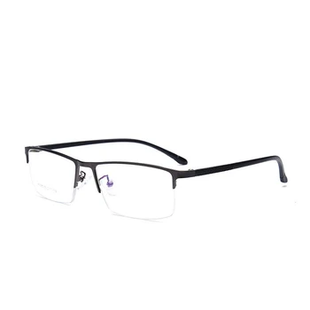 Zilead Halv Frame Anti Blå Lys Færdig Nærsynethed Briller Retro Klassisk Mænd Busniess Nærsynet Unisex Briller -0.75 til-4.0