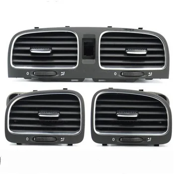 OEM Chrome Aircondition Ventilationskanaler Aircondition, AC Vent Outlet Ventilation for VW Golf 6 MK6