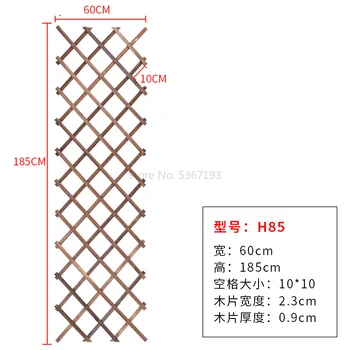 Kabinet Bambus Hegn Hegn / Dekoration Metope Blomst / Carbonization Grid / Partition / Anticorrosive Woodiness Fleksibel