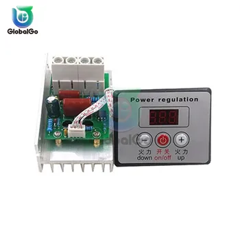 AC 220V 10000W Digital Control Elektronisk spændingsregulator Hastighed Kontrol Lysdæmper Termostat + Digital Meter Strømforsyning