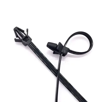 100PCS 500PCS Biler Mount Wire Tie Klip Brugbar Nylon Tie-Wrap-Kabel-Fastgørelse Klip selvlåsende Plast Zip-Tie Universal