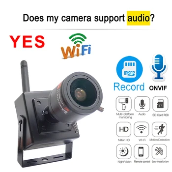 720P og 1080P 5MP Mini-trådløst Ip-Kamera Wifi-Lyd Full HD Cctv Sikkerheds Overvågnings 2,8 mm-12mm zoom Linse Hjem Kamera Onvif