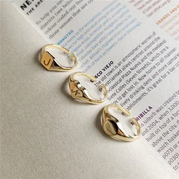 RUIYI koreansk Stil 925 Sterling Sølv Geometriske Guld Smarte Ringe Minimalisme Mode Smykker Kvinder Luksus 3 I 1 Enkelt Ringe