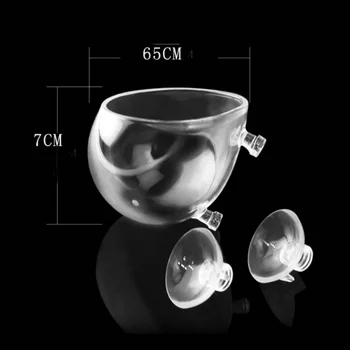 Hot Sælge Fisk Tank Mini Krystal Glas Gryde Nye Akvakultur Cup Dekoration Polka Vand, Potteplanter Akvatiske Plantning Cylinder Cup