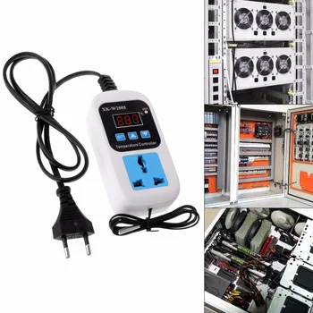 AC110-220V med Socket Digital Termostat -50~110C Temperatur Controller Skifte