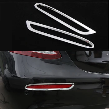Bil Styling Bag Tågeforlygte Strimler Trim Cover Sticker til Mercedes Benz E-Klasse W213 2016 2017 2018 E43 AMG Del Tilbehør