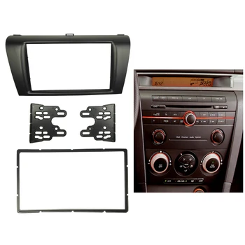 Stereo Panel for Mazda 3 Axela Dobbelt Din Radio Fascia Genmontering Dash Montering Trim-Kit Ramme