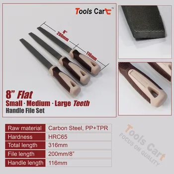 Flad fil, indstille grinder carbon stål husstand hånd værktøj hjem 8