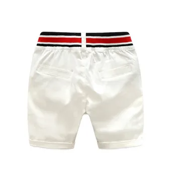 Børn, der er herre sommer tøj stribet kortærmet toppe + hvide shorts 2 stk tøj sæt til kids baby drenge part, der passer