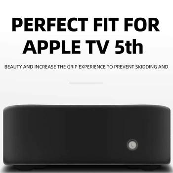 Remote Tilfælde, og TV-Boks etui til Apple TV 4K 5 / 4. - [Anti Slip] stødsikker Silikone Cover til Apple TV