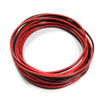 2pin rød+sort PVC 1mm Kobber core wire 12V isoleret forlænger ledning ledningen til led strip
