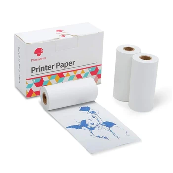 Phomemo 3 Ruller Navy Blå Billede, Ikke-Klæbende Papir 50mm x 5m til Phomemo M02/M02 Pro/M02S Termisk Mini-Printer af God Kvalitet