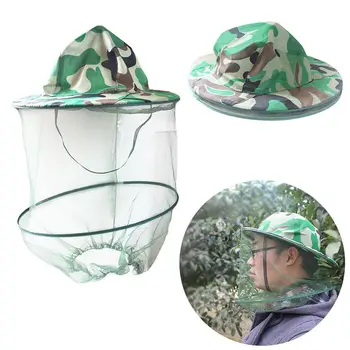 Bee Hat Mesh Net Camouflage Udendørs Forebyggelses-Cap-Åndbar For Biavlere Fiskeri ED-shipping