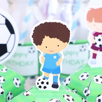 Fodbold Fordel Max Candy Box Gaveæske Cupcake Box Dreng, Kids Fødselsdag Part Forsyninger Dekoration Begivenhed Festartikler