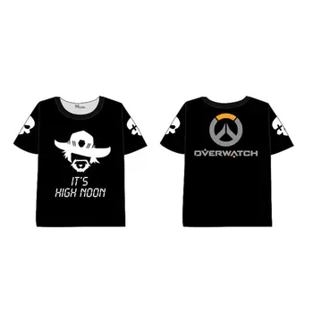 Anime Spil Overwatches 3D Printet T-shirt Tights OW D. VA Reaper Genji Cosplay T-shirt Sommer Top Tee Slank Casual Korte Ærmer