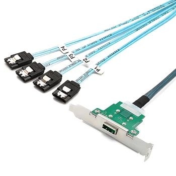 MINI SAS26 Pin-SFF-8088 Kvinde til 4*SATA Omvendt Kabel for serversynkronisering datatransmissionskabel