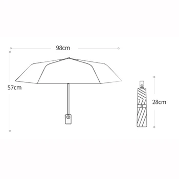 YADA Blå Grapefrugter Frugt Paraply Mini Folde Automatisk Parasoller Til Pige Kvinder Anti-UV Dejlige Regn Tegnefilm Paraply YD267