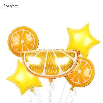 5pcs/set Ananas Appelsin Jordbær Frugt Folie Ballon Avocado Kaktus Helium-Balloner Børn Toy Fødselsdag, Tema Fest Dekoration
