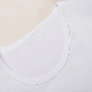 Kvinder Tshirt Mørke Skov Print T-shirt med O-hals, Korte Ærmer Hvide Toppe Kvindelige Hvid T-Shirt Univers Summer Harajuku-T-Shirt