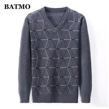 BATMO 2020 nye ankomst efteråret høj kvalitet plaid sweater mænd,mænds trøjer BJ89911