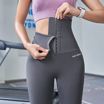 Trænings-og Stram Sports Bukser for Kvinder Slankning Taljen Træner, der Kører Leggings Kontrol Trusser Yoga Bukser