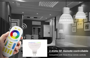 Dæmpbar Led-Lampe 4W MR16 12V Mi Lys RGB CCT (2700-6500K) Smart LED spot Pærer + 2,4 G RF-Fjernbetjening Til Belysning i Hjemmet
