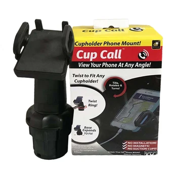 Varm Bil telefonholder 360 Rotation Mystiker Phone Clip Holder Stand Bruser Opkald Cup Kalder Smart phone GPS Support Dropshipping