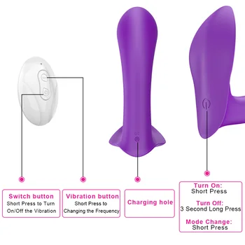 IKOKY Trusser Vibrator Bærbare Dildo Vibrator Kvindelige Masturbator 10 Speed Sex Legetøj til Kvinder Stimulere Klitoris Fjernbetjening